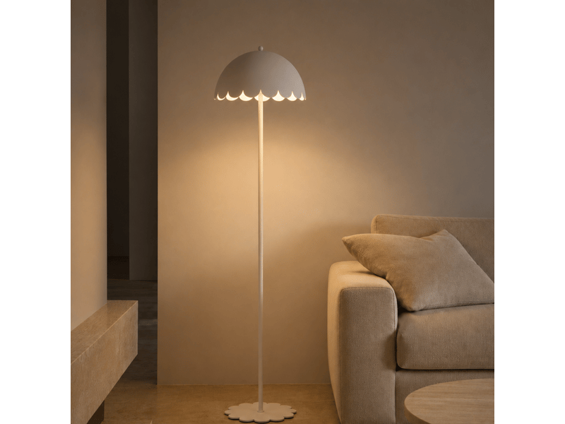  Lampadaire en métal blanc h142 cm-flow Flow - Conforama E