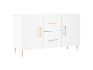 Buffet - bahut - meuble de rangement blanc 100x36x60 cm bois d'ingénierie
