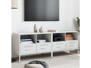 Meuble tv coloris blanc  <strong></strong>  <strong></strong>