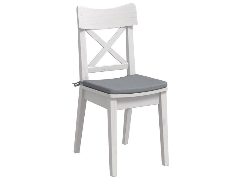  Lot de 4 coussins de siège, coussins décoratifs tissu gris clair 40 x 40 x 3 cm cf60005  - Conforama C