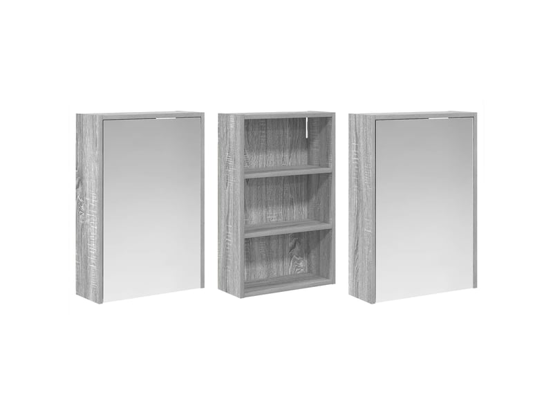  Ensemble de meubles de salle de bain 3 pcs 126x16x62.5 cm shl4858  - Conforama E