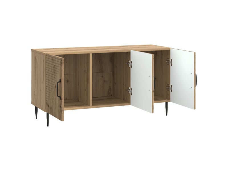  Meuble tv - banc tv - meuble de rangement 99 x 34,5 x 50 cm chêne artisanal bois d'ingénierie  - Conforama E