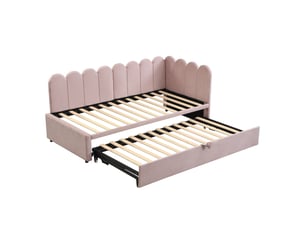 Lit simple 90x200 cm    coloris rose