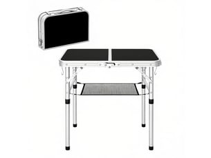 Table pliante extérieure multifonctionnelle, camping, filet rangement, hauteur réglable, plage