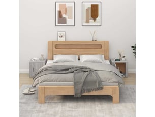 Lot de 2 table de chevet chanmbre, table d'appoint sonoma gris 50x39x47 cm