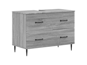 Meuble sous lavabo de salle de bain haarlem sonoma gris cf64899