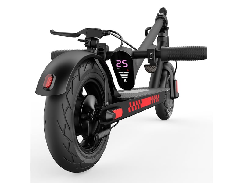 Trottinette électrique hiqis d9, pneus alvéolés 10, application intelligente, noir - Conforama B