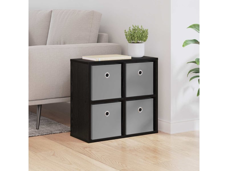 Buffet - bahut - meuble de rangement chêne noir 49,5 x 22 x 47 cm - Conforama B