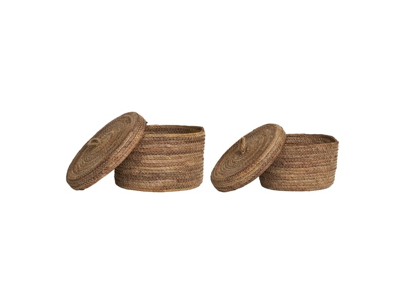  Set 2 cestini desio en foglie de banana naturali (mesures sl)  - Conforama C