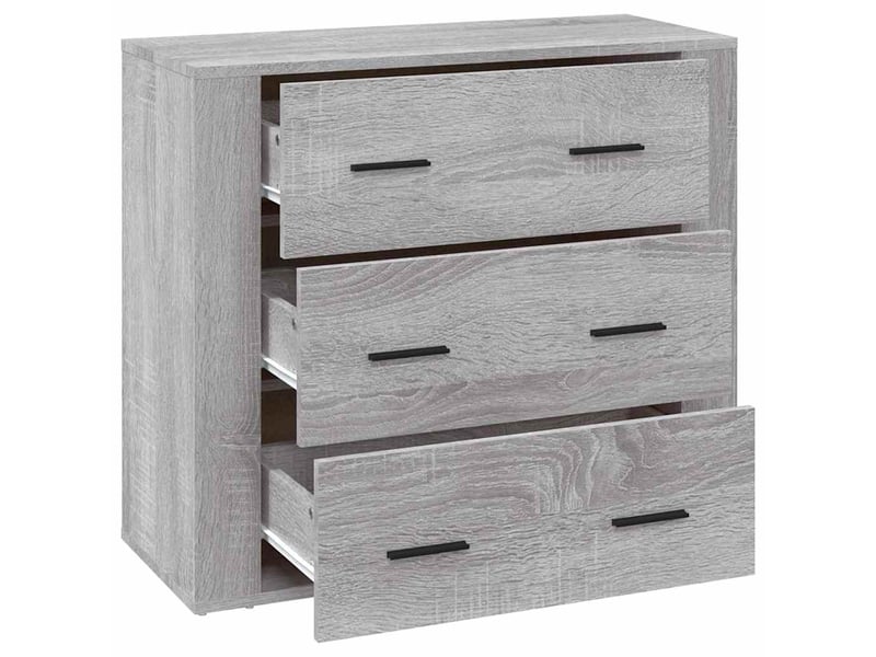  Buffet - bahut - meuble de rangement sonoma gris 80x33x70 cm bois d'ingénierie  - Conforama D