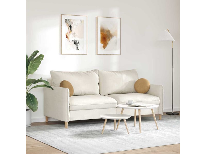  Lot de 2 coussins de siège, coussins décoratifs velours marron ø30 x 13 cm cf59904  - Conforama D
