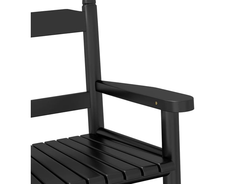  Chaise à bascule pour enfants 3-6 ans en bois de peuplier noir dec028937  - Conforama E