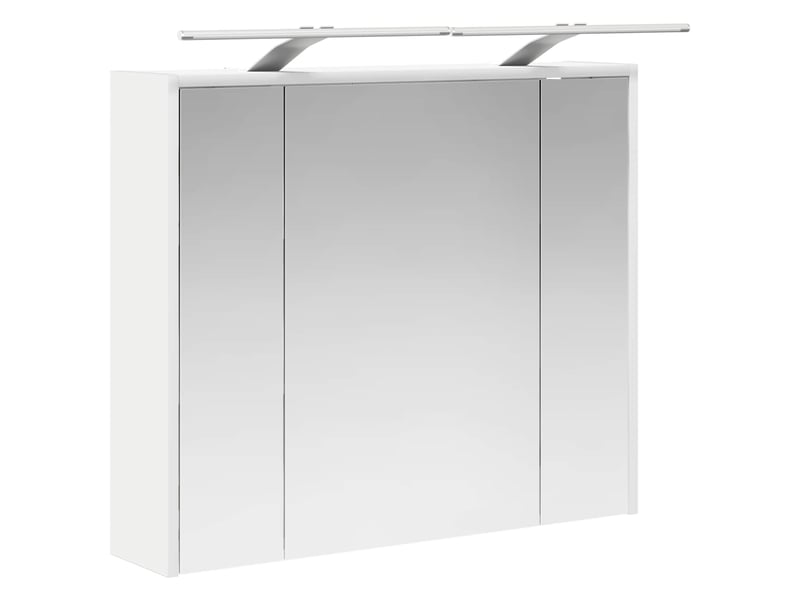 Armoire miroir salle de bain, meuble de rangement blanc 73.5x16x62.5 cm shl9416 - Conforama E