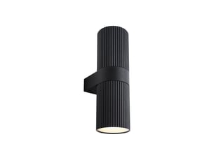 Applique murale extérieur surface cannelée, kyklop maxi en métal noir, ip54, nordlux
