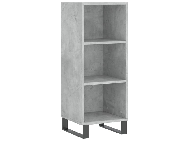  Buffet - bahut - meuble de rangement gris béton 34,5x32,5x90 cm bois d'ingénierie  - Conforama A