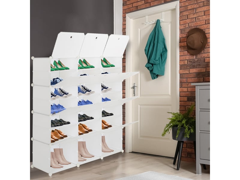 Organisateur De Chaussures Suspendu 8 Poches - Gain De Place Pour Porte Ou Placard