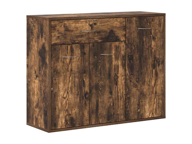  Buffet - bahut - meuble de rangement chêne fumé 88x30x70 cm bois d'ingénierie  - Conforama A