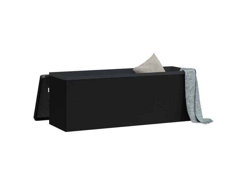  Banc chambre, banc de rangement pliable noir pvc  - Conforama D