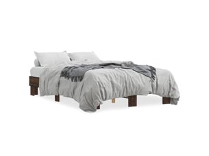 Lit 2 places 140x190 cm    coloris marron
