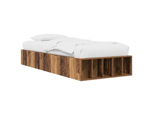 Lit simple 80x200 cm coloris marron