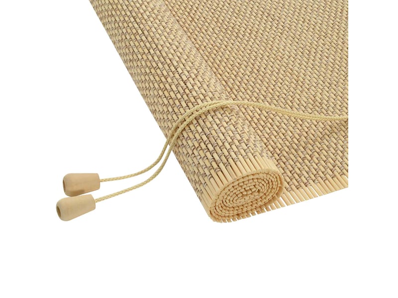  Store enrouleur, store à rouleau naturel 150 x 220 cm bambou cf45369  - Conforama A