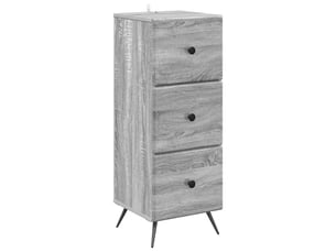 Armoire de rangement bureau, armoire à tiroirs sonoma gris 33 x 34,5 x 90 cm shl2523