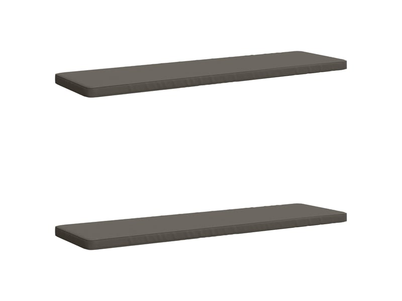  Lot de 2 coussins de banc, coussins d'assise vught 100 % polyester gris cf57993  - Conforama A