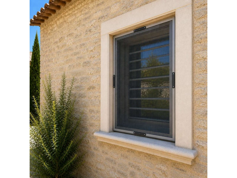  Moustiquaire découpable, ajustable pour porte ou fenêtre - 120 x 250 cm - noir  - Conforama E
