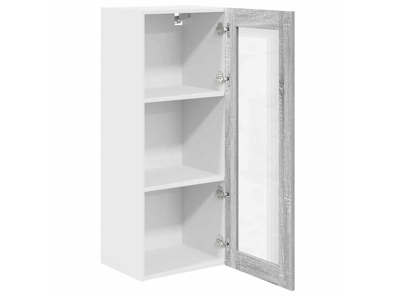 Meuble de rangement, armoire suspendue gris sonoma 40x31x100cm shl7149 - Conforama E