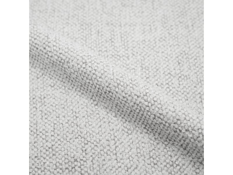 Lot de 2 chaises en tissu texturé blanc cassé, pieds en métal-aura Aura - Conforama C