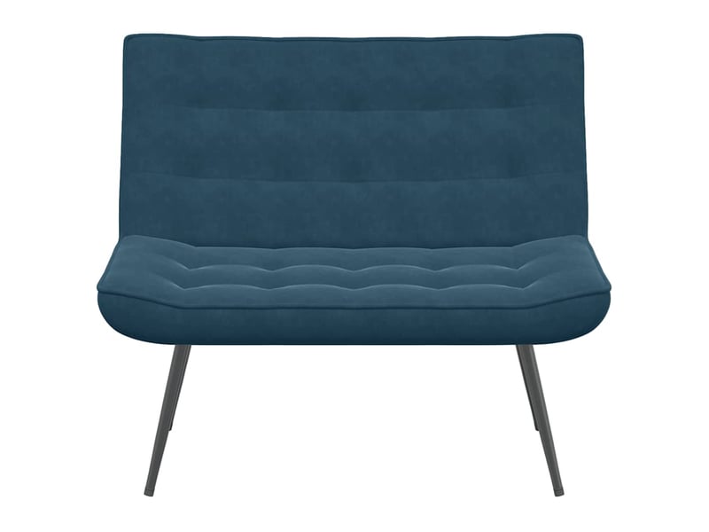 Banc, canapé 2 places bleu 110x74x84 cm velours - Conforama D
