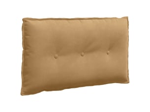 Coussin de dos, coussin de dossier marron 80 x 50 cm tissu en velours côtelé cf54815