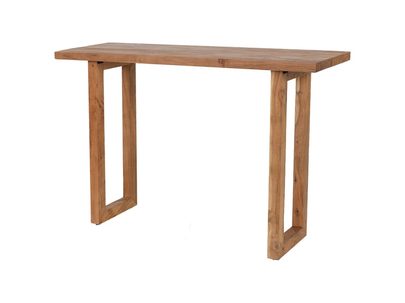  Console d'entrée en bois d'acacia marron 120x40x80h cm  - Conforama D