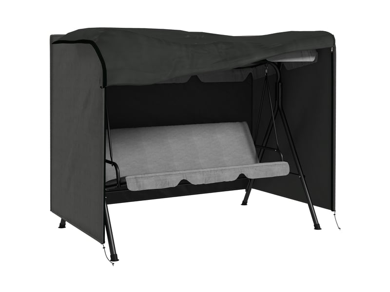 Housse de protection balançoire 3 places 205x124x164 cm – gris foncé – oxford 600d déperlant - Conforama A