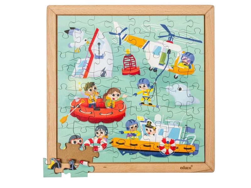  Educo services d'urgence - garde côtière  64 pièces de puzzle 8719924067090 - Conforama D