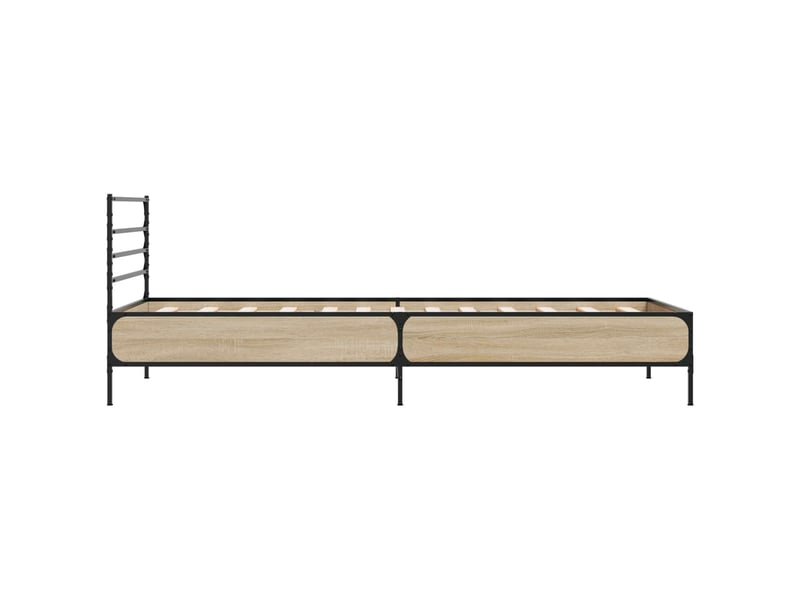  Lit simple- lit adulte -  cadre de lit chêne sonoma 80 x 200 cm bois d'ingénierie  - Conforama D