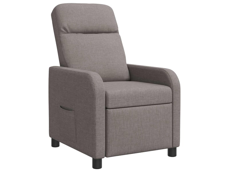  Vidaxl fauteuil inclinable taupe tissu  - Conforama A