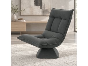 Fauteuil relax manuel pivotant MAISENTIEL Polyester gris vendu A l'unité
