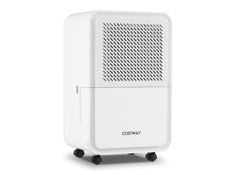  Déshumidificateur mobile 29 x 24 x 47 cm élimine jusqu’à 15 l jour avec minuterie 24 h et mode silencieux en abs blanc 20_0011714  - Conforama A