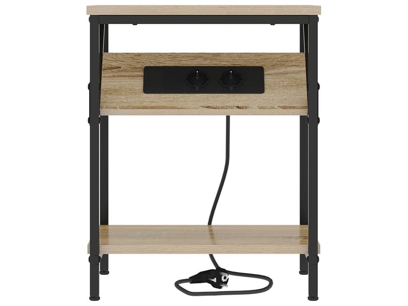  Table de chevet, table de nuit chêne sonoma 38 x 30 x 48 cm  - Conforama E