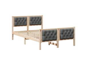 Lit 2 places 120x190cm coloris marron
