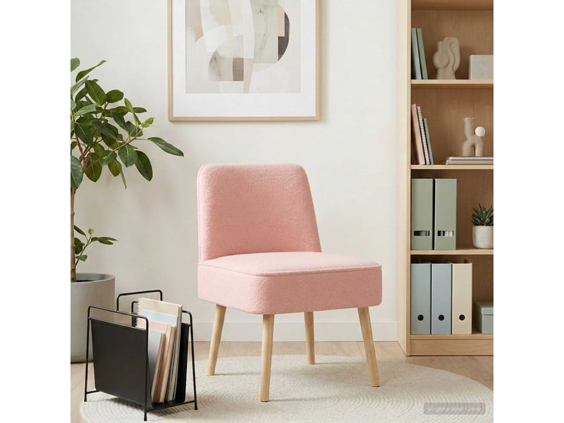 Vidaxl fauteuil à pantoufle rose - Conforama B