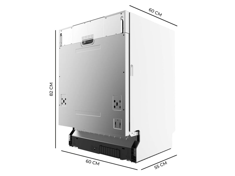 Cecotec lave-vaisselle intégrable aguazero 8001 full bi b 14 couvert blanc 60 cm  - Conforama C