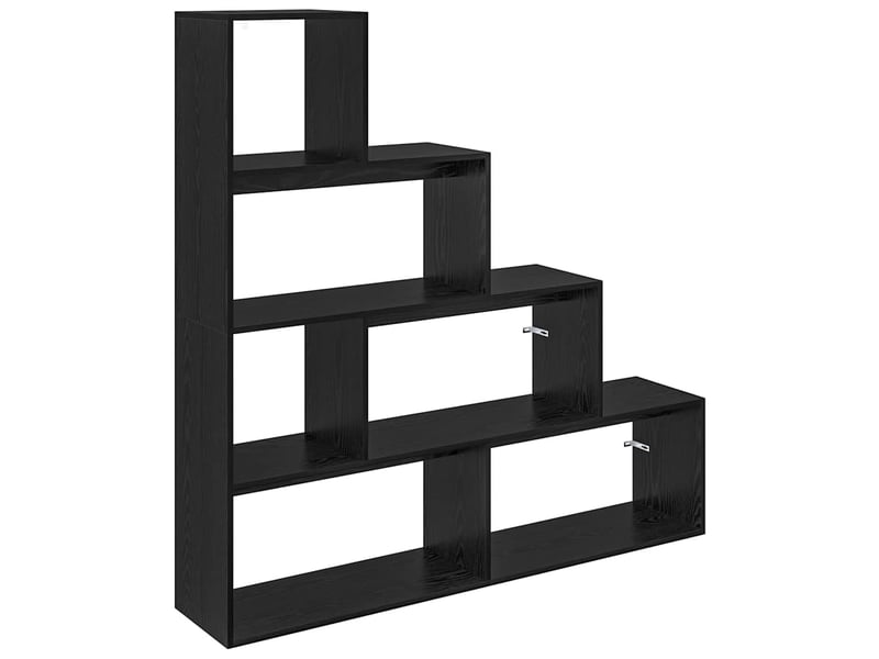  Cloison bibliothèque, meuble de rangement 143,5 x 29 x 143,5 cm bois d'ingénierie  - Conforama A