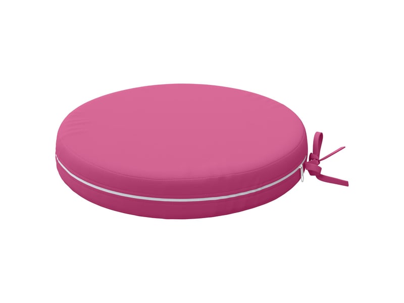 Lot de 4 coussins de siège, coussins d'assise soest 100 % polyester rose cf60494 - Conforama D