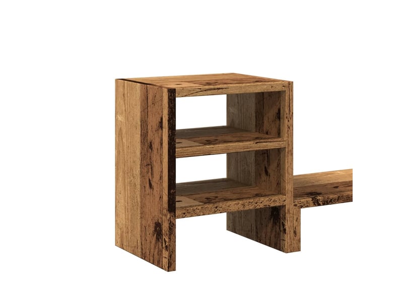  Support de moniteur table meuble bureau et organisateur de bureau bois d'ingénierie marron 02_0044952  - Conforama E