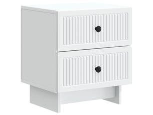 Table de chevet - cabinet de chevet - table de nuit blanc 43 x 34,5 x 47,5 cm bois d'ingénierie