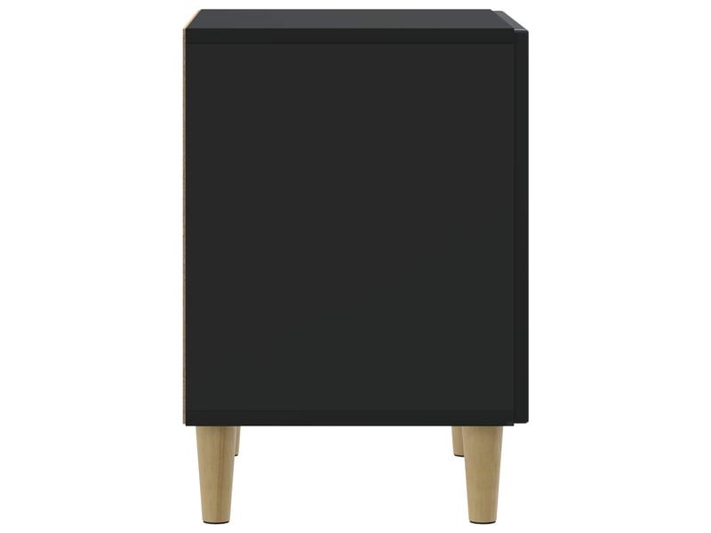  Table de chevet - cabinet de chevet - table de nuit noir 43 x 34,5 x 50 cm bois d'ingénierie  - Conforama E