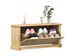 Meuble à chaussures 3 paire(s)  <strong></strong>  <strong></strong> coloris bois clair