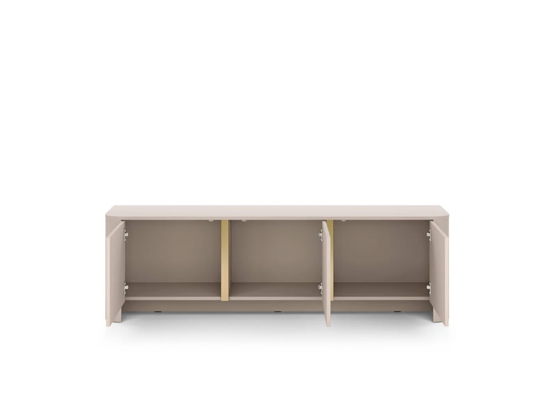 Meuble tv savio 3 portes - beige SAVIO - Conforama E